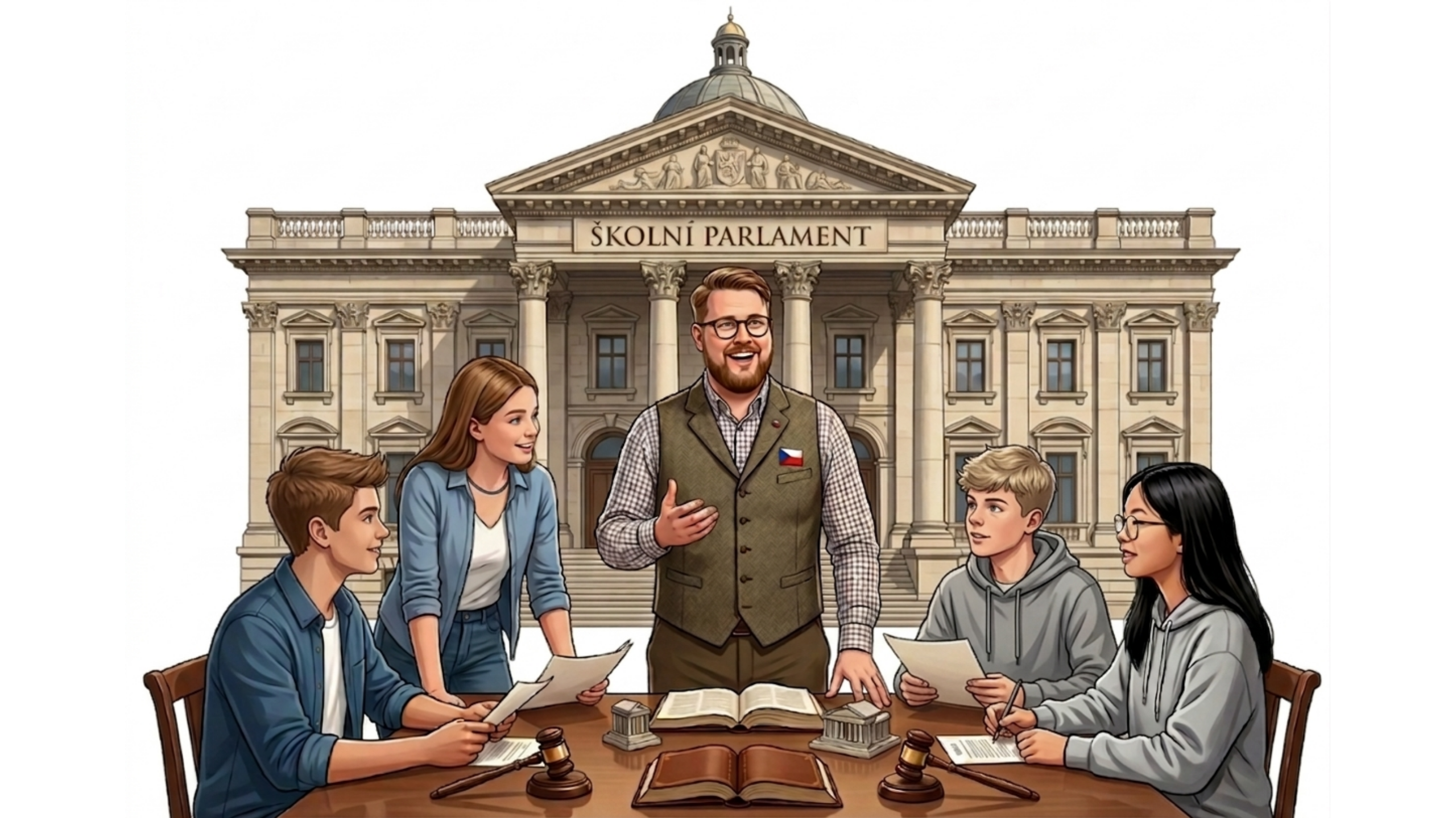 Ilustrace školního parlamentu